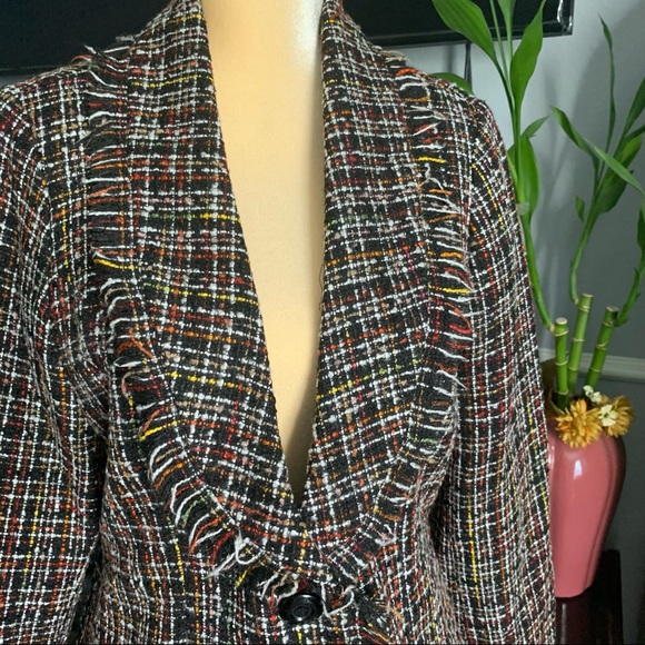 ROBERT LOUIS MULTICOLORED CONFETTI TWEED JACKET/BLAZER SIZE L - Picture 3 of 14